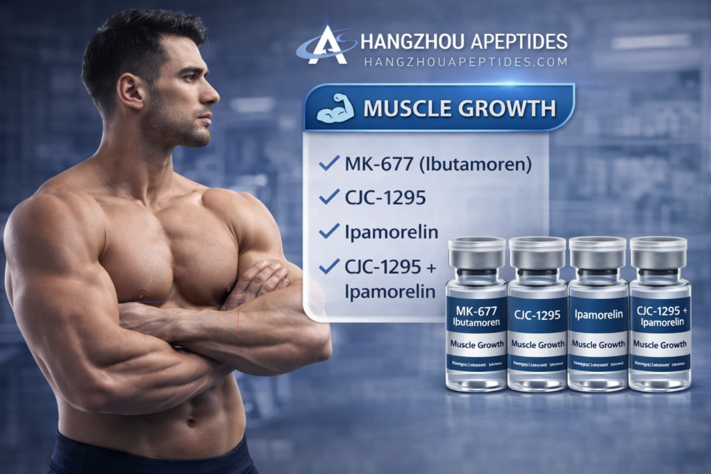 Recherche sur la croissance musculaire Peptides CJC-1295 Ipamorelin MK-677