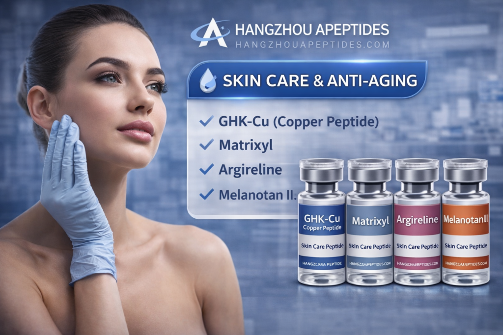 Soins de la peau Peptides anti-âge Recherche GHK-Cu Épithalon