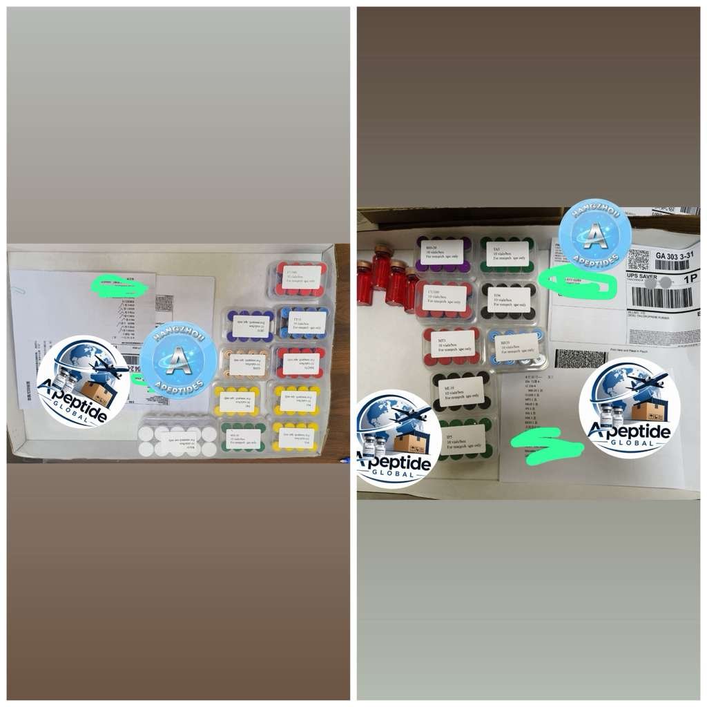 Expédition de commande de peptides Hangzhou Apeptides - Plusieurs flacons emballés pour livraison dans le monde entier